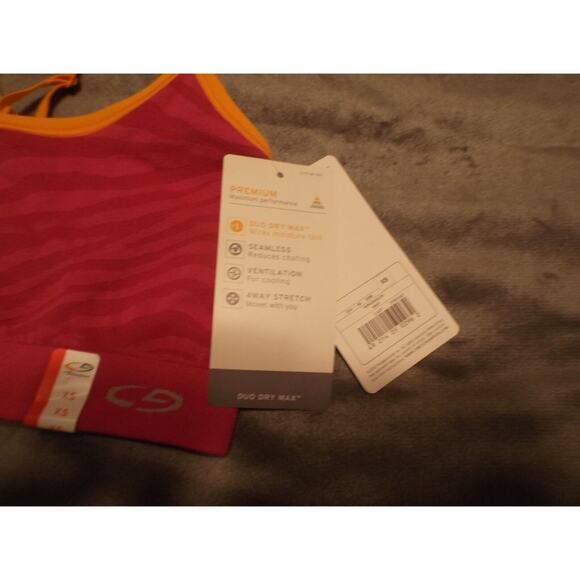 C9 Champion Premium Max Performance Pizzazz Pink Zebra Sports Bra Top Sz.XS - Picture 3 of 3